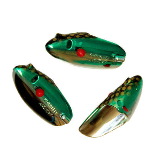 Krippled Anchovy Unrigged 3-pack, #306-Green Scale on Krome