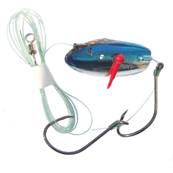 Krippled Anchovy Barbless Tandem, #305-Dark Blue Scale on Krome