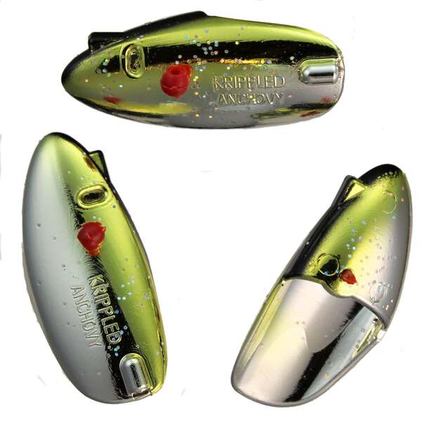 Krippled Anchovy Unrigged 3-pack, #316-Peters Choice on Krome