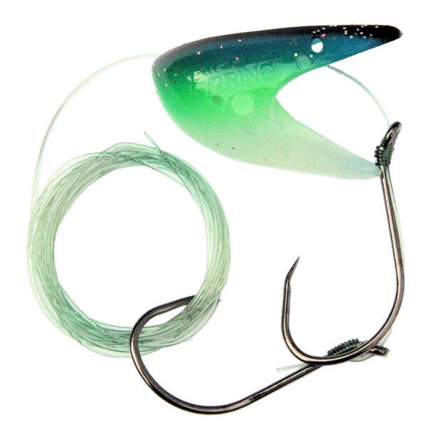 Krippled Herring #1 Barbless Tandem, #638- Seahawks on Glow